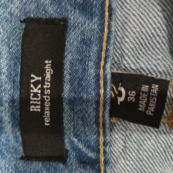 True Religion Ricky Nicks Destruction Straight-Fit Jeans - Picture 8 of 10